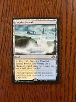 MTG Flooded Strand 0220 Modern Horizons 3 NM - Image 1