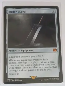 Buster Sword M0255 Final Fantasy MTG Magic the Gathering NM Fresh Pull - Image 1