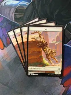 Cat Token x 4 | Zendikar Rising | % Off 2+* | NM | MTG - Image 1