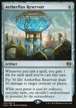 AETHERFLUX RESERVOIR NM KALADESH KLD RARE ARTIFACT MTG 192 - Image 1