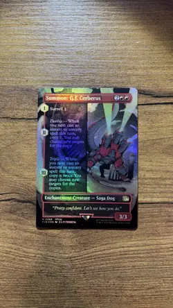 Summon: G.F. Cerberus (Borderless) FOIL - FINAL FANTASY (FIN) (368) - Image 1