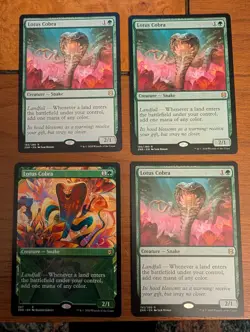 4x MTG Lotus Cobra LP (as pictured) - Image 1