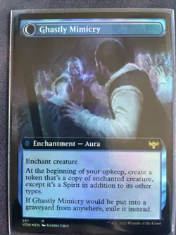 MTG Mirrorhall Mimic Ghastly Mimicry Innistrad: Crimson Vow 361 Foil Rare - Image 1