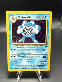 Pokemon Poliwrath 15/130 Base Set 2 Holo Rare - Image 1