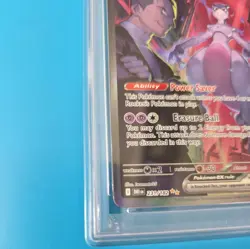 2025 POKEMON DRI EN-DESTINED RIVALS #231 TEAM ROCKET'S MEWTWO EX PSA 8 - Image 3