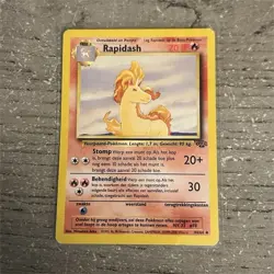 Pokemon Rapidash 44/64 Base Set 70 HP Stage 1 Uncommon Dutch 1999 Regular Card - Image 1