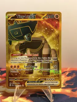 Pokemon Ting-Lu EX 275/193 Holo Full Art Gold Hyper Rare Paldea Evolved NM / LP - Image 1