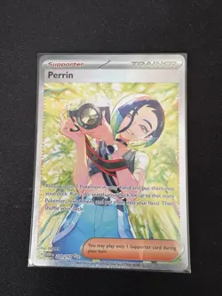 Pokemon Perrin Full Art Trainer Twilight Masquerade Rare Holo 220/167 TCG - Image 1