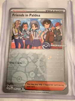 Pokemon TCG “Friends In Paldea” 109/131 Professor Program Promo Stamp PRE(EN) - Image 1