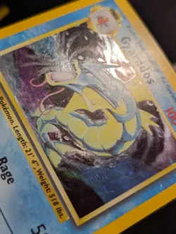 Gyarados 6/102 Base Set Pokemon MP Holo - Image 2