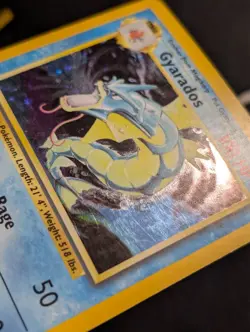 Gyarados 6/102 Base Set Pokemon MP Holo - Image 3