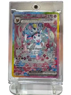 Pokemon TCG Sylveon EX Full Art 156/131 Special Illustration Rare w/ Mag Case - Image 1
