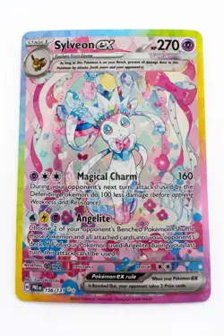 Pokemon TCG Sylveon EX Full Art 156/131 Special Illustration Rare w/ Mag Case - Image 2