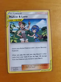 Mallow & Lana 198/236 - Cosmic Eclipse - Tag Team - Pokemon - Image 1