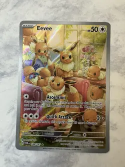 Pokemon TCG Eevee 188/167 Twilight Masquerade IR Holo - Image 1