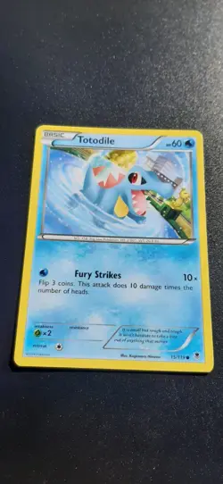 Totodile 15/119 XY Phantom Forces Regular Common Pokemon Card TCG Trading Game - Image 1