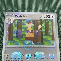 Pokemon | Watchog Master Ball Reverse Holo 073/086 White Flare English - Image 2
