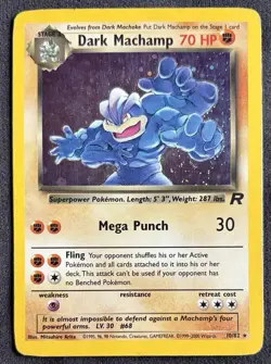 Pokemon TCG Dark Machamp MP Holo 10/82 Team Rocket - Image 1