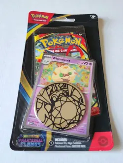 Pokemon TCG Phantasmal Flames Whimsicott Blister Pack - Factory Sealed NM - Image 1