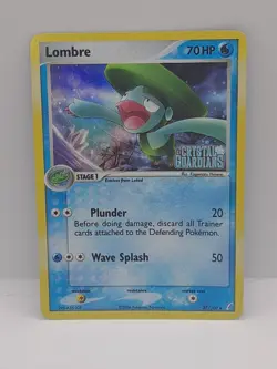 Pokemon TCG Lombre 37/100 ex Crystal Guardians Reverse Holo - Image 1