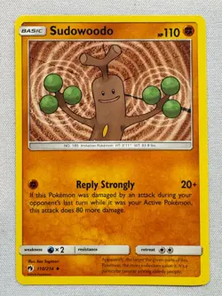 Sudowoodo 110/214 Uncommon Lost Thunder Pokemon Lightly Played - Image 1