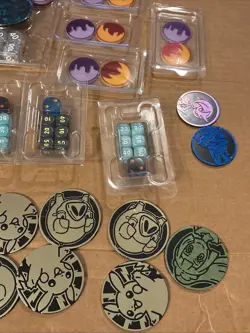 Pokemon Lot Of Coins Dice Tin As Pictured - Image 2