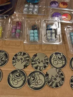Pokemon Lot Of Coins Dice Tin As Pictured - Image 3