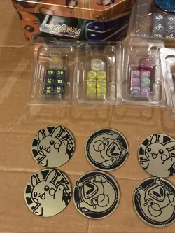 Pokemon Lot Of Coins Dice Tin As Pictured - Image 5