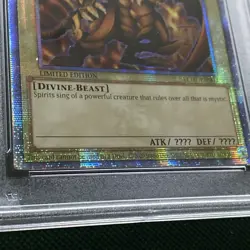 Yu-Gi-Oh! | Slifer The Sky Dragon | PSA 9 Quarter Century Secret Rare LC01-EN002 - Image 4