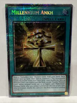 Yugioh Millennium Ankh MP25-EN011 2025 Mega-Pack 1st Holo Starlight Rare - Image 1
