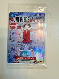 SEALED Monkey.D.Luffy (055) (College Basketball US Voyage) P-055 One Piece Promo - Image 1
