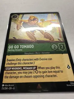Go Go Tomago Darting Dynamo 73/204 Azurite Sea Regular NM Disney Lorcana - Image 2