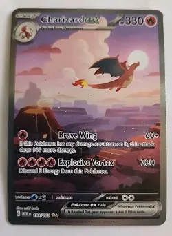 2023 Pokemon Charizard ex 199/165 EX 330 HP Dragon Card – English - Image 1