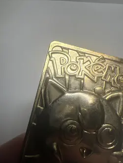 2X Pokemon 23K Gold Plated Card 1999 Burger King (Togepi And Jigglypuff) ROUGH - Image 3