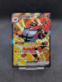 Incineroar EX Temporal Forces Full Art Ultra Rare Pokemon Card 187/162 NM/M - Image 1