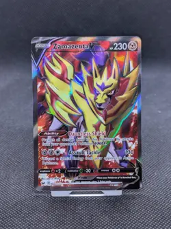 Pokemon Card Zamazenta V 196/202 Ultra Rare Full Art Sword & Shield MINT! - Image 1