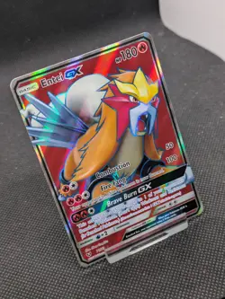 Entei GX 71/73 Shining Legends Full Art Ultra Rare Holo Pokemon Card - Image 2