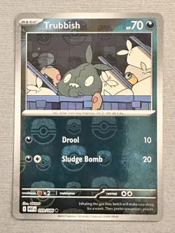 059/086 Trubbish : (Master Ball Holo) Card : SV-10.5 White Flare : Pokemon TCG - Image 1