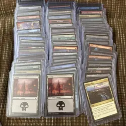 bulk lot of 100 magic cards Unsorted All In Top Loaders - Image 2