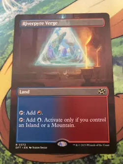 MTG Riverpyre Verge (Borderless) Aetherdrift Regular NM #372 - Image 1