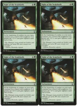 MTG Sight of the Scalelords x4 Dragons of Tarkir Uncommon NM Playset - Image 1