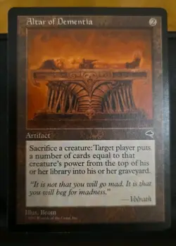 ALTAR OF DEMENTIA mtg NM Tempest 1 Rare UNPLAYED - Image 1