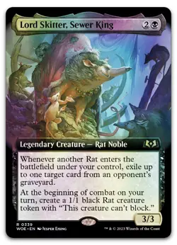 Lord Skitter, Sewer King (Extended Art) #339 (Foil) NM Wilds of Eldraine - Image 1