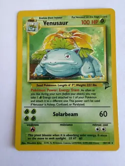 Pokemon TCG Venusaur #18 [LP+] Base Set 2 Vintage Holo Rare - Image 3