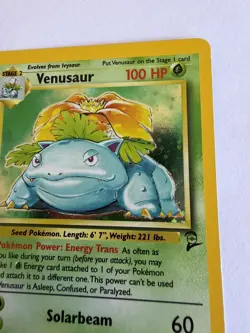 Pokemon TCG Venusaur #18 [LP+] Base Set 2 Vintage Holo Rare - Image 5