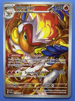 Pokemon Infernape 173/167 Sv06: Twilight Masquerade Illustration Rare Holo Engl… - Image 1