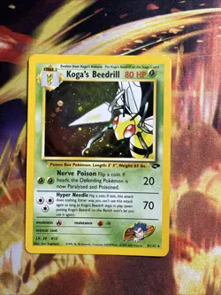 Pokemon TCG Koga's Beedrill Gym Challenge Holo Rare - Image 1