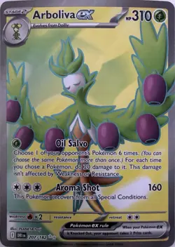 Pokemon TCG Destined Rivals Arboliva EX 207/182 Full Art Near Mint NM - Image 1