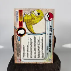 Pokemon Topps - Sandshrew #27 (Blue Logo) - TV Animation Edition - LP - Image 2