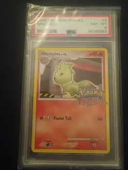 Pokemon Ninetales Rumble #3 PSA 8 - Image 3